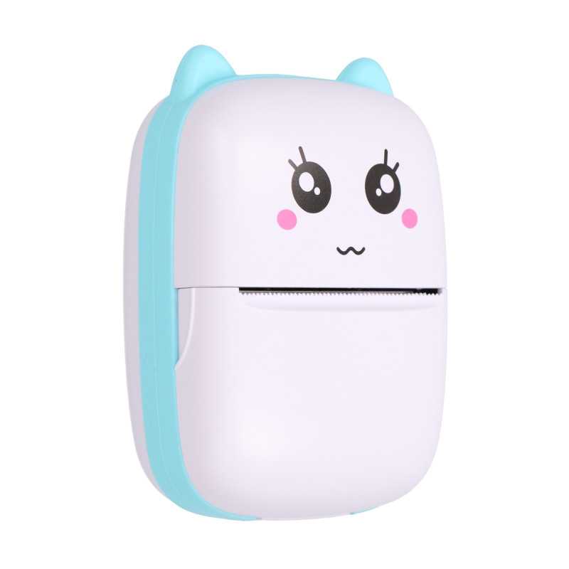 Extralink EPP-002 Niebieska | Mini drukarka termiczna | Bluetooth, USB-C, 1200 mAh, 210 dpi - Zdjęcie 3