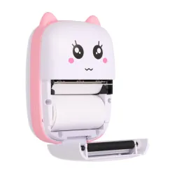 Extralink Set | EPP-001 Impressora térmica Rosa + Papel térmico liso 5 rolos | - Imagem 5