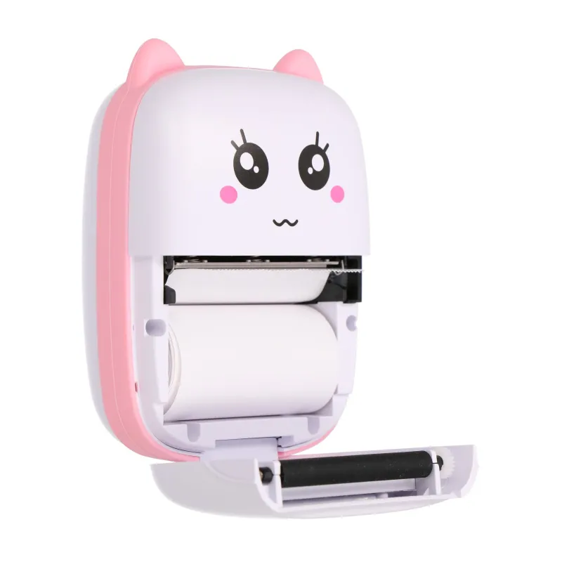Extralink Set | EPP-001 Impressora térmica Rosa + Papel térmico liso 5 rolos | - Imagem 5