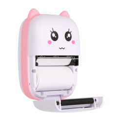 Extralink Set | EPP-001 Pink thermal printer + Self-adhesive thermal paper 5 rolls | - Image 5