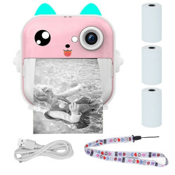Extralink EPP-003 Rosa | Mini-Thermodrucker mit Kamera |...