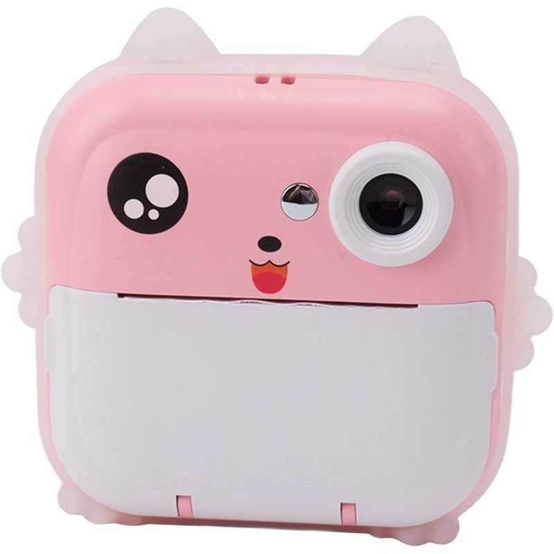 Extralink EPP-003 Rosa | Mini impressora térmica com câmera | 3 rolos de papel térmico, tela LCD de 2,5", Bluetooth, USB-C, 1000 - Imagem 2