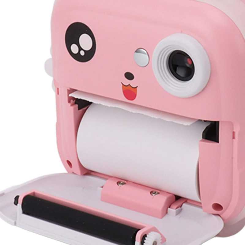 Extralink EPP-003 Rosa | Mini impressora térmica com câmera | 3 rolos de papel térmico, tela LCD de 2,5", Bluetooth, USB-C, 1000 - Imagem 3