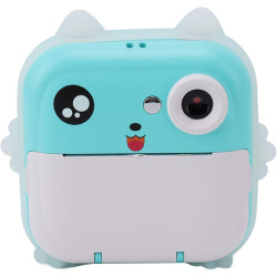 Extralink EPP-004 Azul | Mini impresora térmica con cámara | 3 rollos de papel térmico, Pantalla LCD de 2,5", Bluetooth, USB-C, - Imagen 2