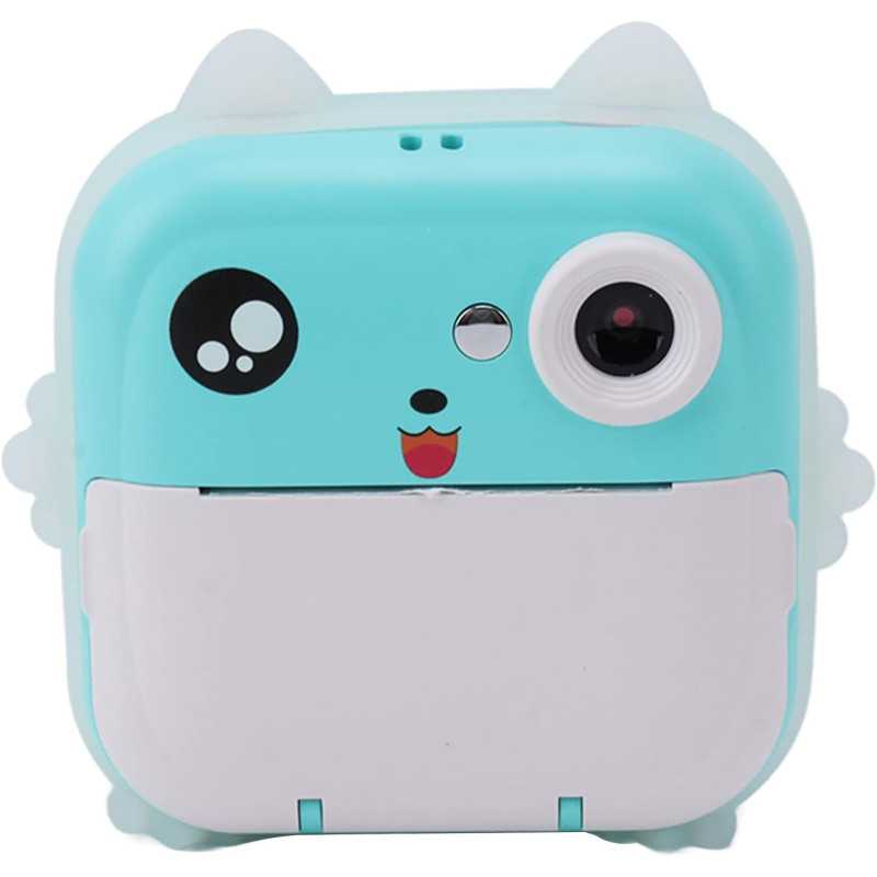 Extralink EPP-004 Azul | Mini impresora térmica con cámara | 3 rollos de papel térmico, Pantalla LCD de 2,5", Bluetooth, USB-C, - Imagen 2