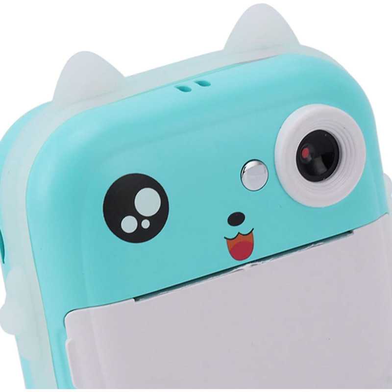 Extralink EPP-004 Azul | Mini impressora térmica com câmera | 3 rolos de papel térmico, tela LCD de 2,5", Bluetooth, USB-C, 1000 - Imagem 4
