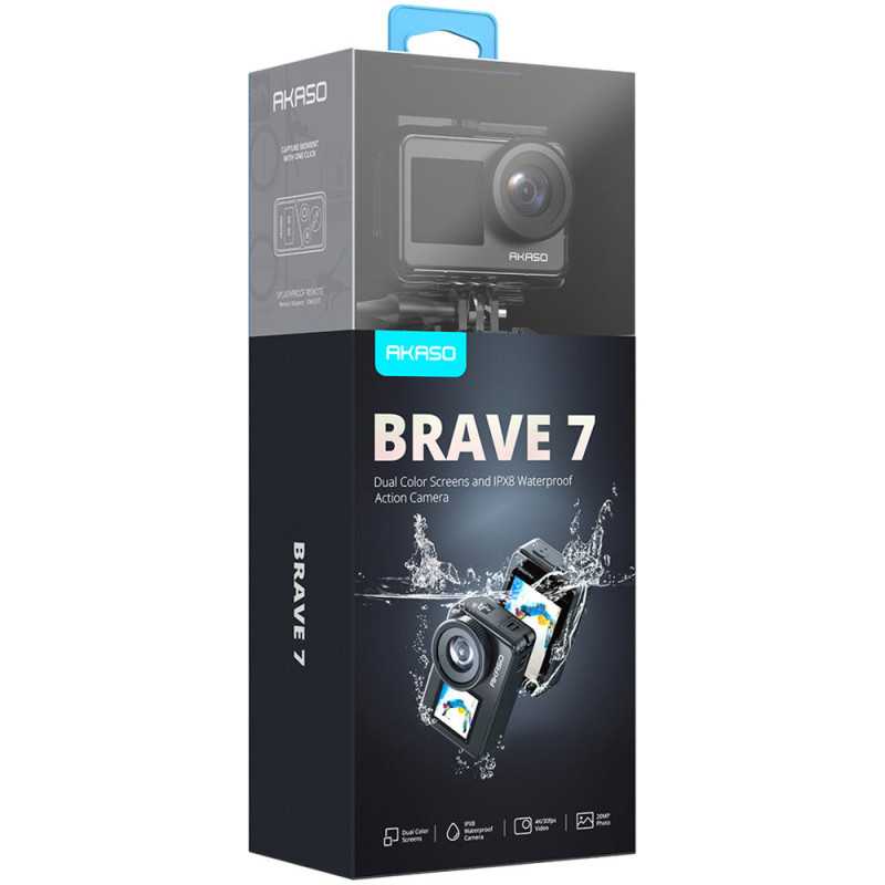 Akaso Brave 7 | Cámara deportiva | 4K, Wi-Fi, 1350 mAh - Imagen 4