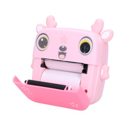 Pembe Termal Yazıcı EPP-005 + Extralink Termal Kağıt 3 Rulo Set, Geyik - Görsel 8
