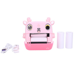 Pembe Termal Yazıcı EPP-005 + Extralink Termal Kağıt 3 Rulo Set, Geyik - Görsel 9