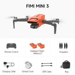 Dron FIMI Mini 3 Combo, 4K, 2.4GHz, 5.7GHz, GPS, alcance de 9 km - Imagen 4