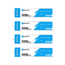 BetaFPV BT2.0 550mAh pacote de 4 | Kit de bateria para...