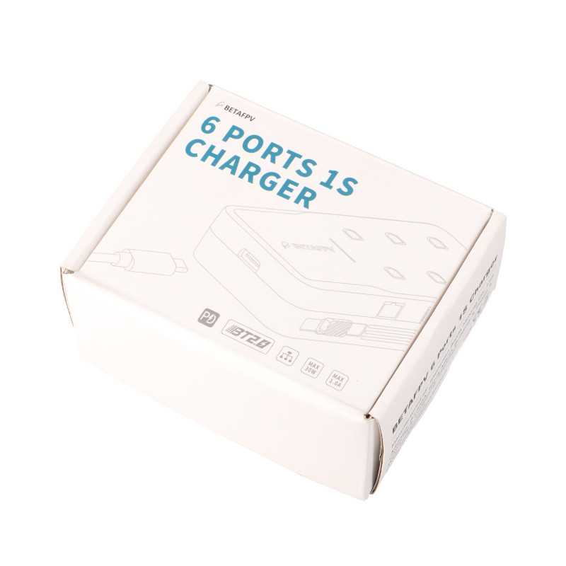 Carregador + fonte de alimentação BetaFPV 6 Portas 1S para Baterias de Drones - Imagem 4