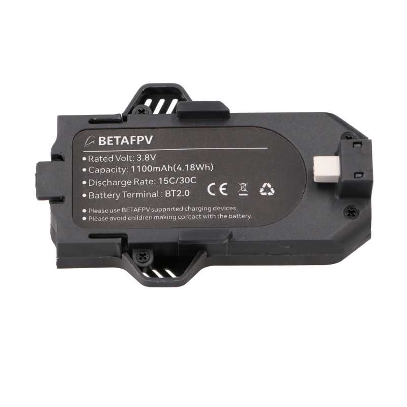 BetaFPV Aquila16 15C 1100mAh confezione da 2 | Kit batteria per drone Aquila16 | 3,8 V, 1100 mAh - Immagine 2