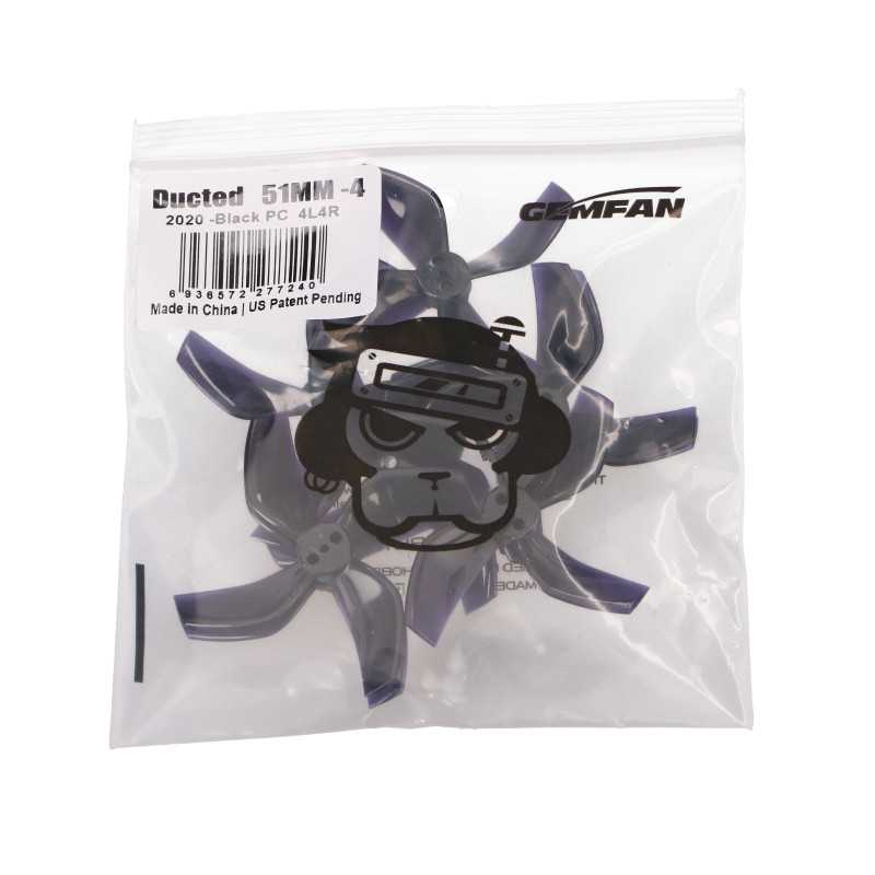 BETAFPV GEMFAN 2020 FOUR-BLADE PADDLE OBSIDIAN BLACK 8PCS - Immagine 3