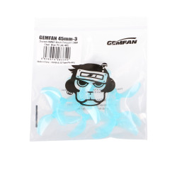 Gemfan 45mm Mavi Üç Pervaneli Drone Pervas, 8 Adet - Görsel 3