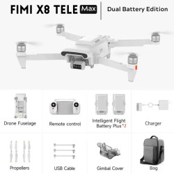 FIMI X8 Tele Max Combo | Dron | 4K 60fps, 2.4GHz, 5GHz, GPS, zasięg do 20km - Zdjęcie 2