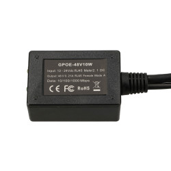 Extralink 1 porta | PoE Inverter | 1x 1000 Mb / s RJ45 / entrada Jack 10-30V, saída 48V - Imagem 4