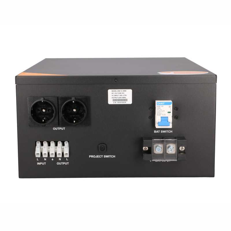 Extralink Piorun 3000VA/2100W | Inversor de potencia | onda senoidal pura, tensao da bateria 24VDC, sem cabos incluídos - Imagem 2