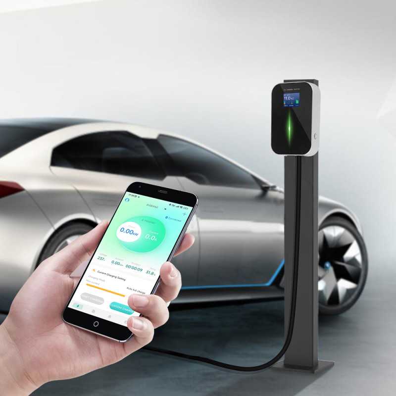 Extralink BS20-BA-22kW-APP Tipo A 32A 22kW | Carregador de carro elétrico | 3 fases, tela LCD, APP, 6,1m - Imagem 3