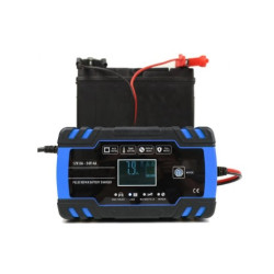 Cargador Automático Extralink para Batería 12/24V 8A - Azul - Imagen 3