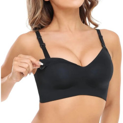 MOMCOZY YN21 MATERNITY NURSING BRA BLACK 2XL