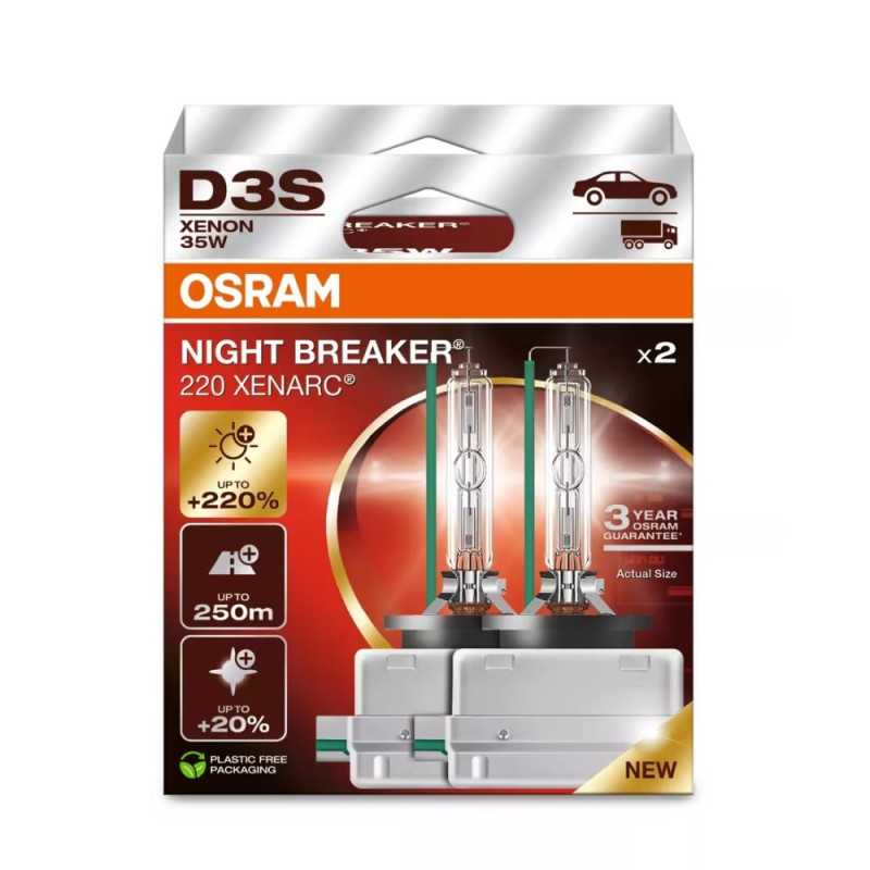 OSRAM XENARC NIGHT BREAKER 220 D3S 35 W, 2 SZT - Imagen 3