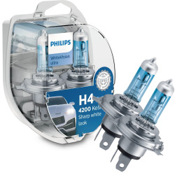 PHILIPS WHITEVISION ULTRA H4 12 V 60/55 W, 2 SZT