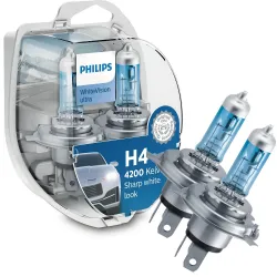 PHILIPS WHITEVISION ULTRA H4 12 V 60/55 W, 2 SZT