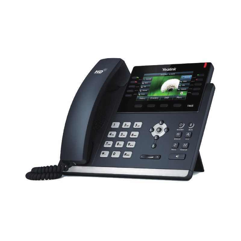 Yealink SIP-T46S | VoIP Phone | 2x RJ45 1000Mb/s, screen, PoE, USB
