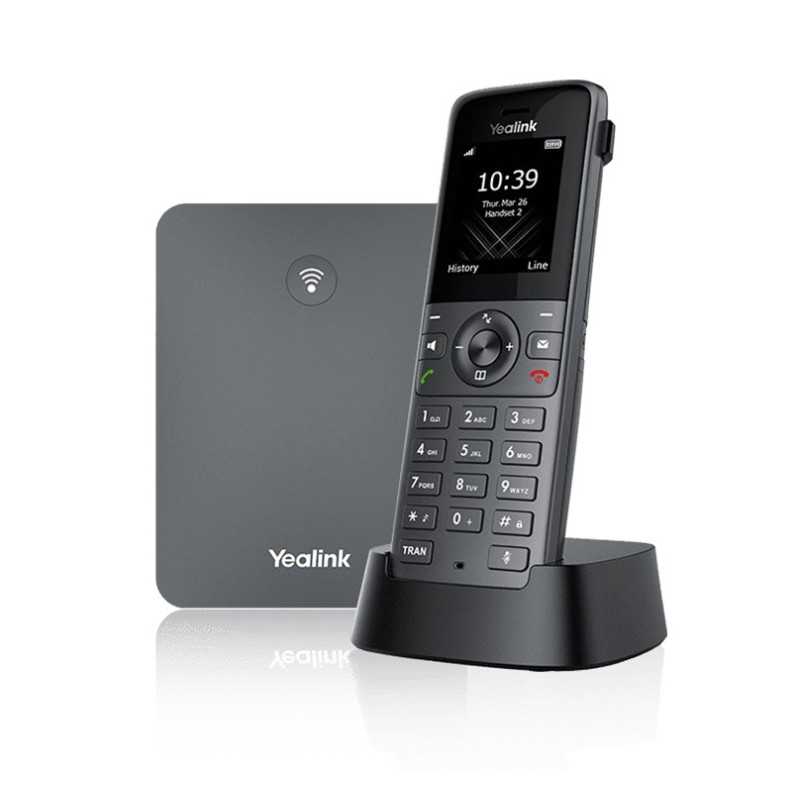 Телефон VoIP DECT Yealink W73P, 1x RJ45 100Mb/s, Дисплей, PoE