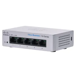 Cisco CBS110-5T-D Anahtar, 5x RJ45 1000Mb/s, Masaüstü, Yönetilmeyen