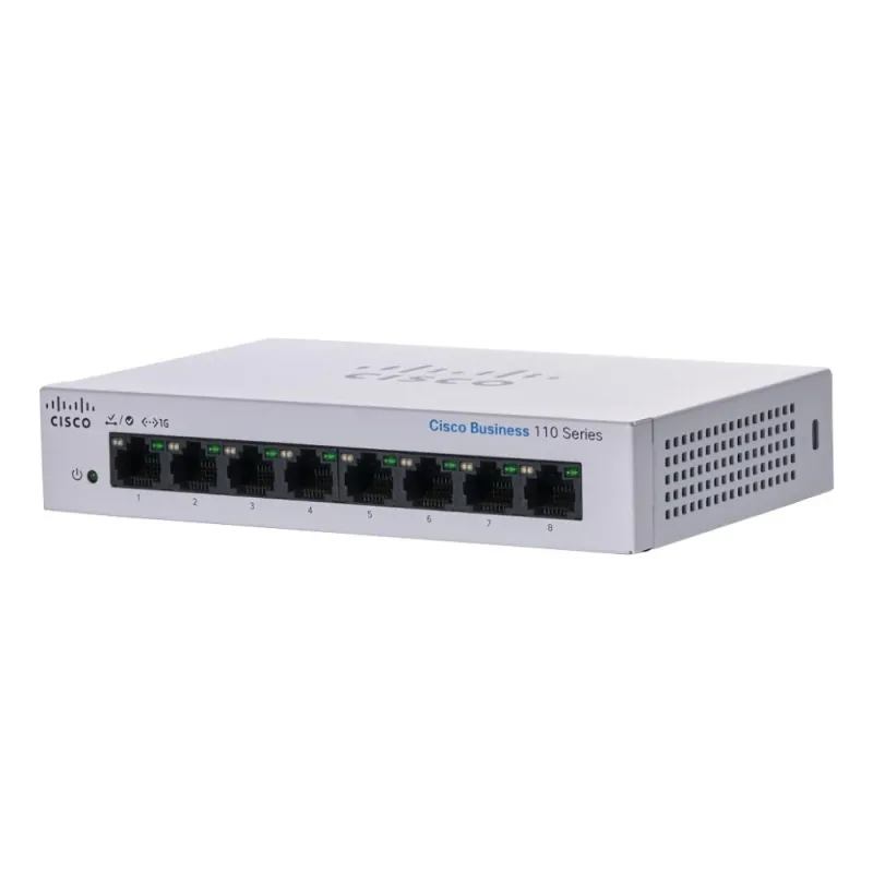 Cisco CBS110-8T-D Switch 8x RJ45 1000Mb/s, Desktop, Unmanaged