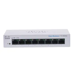 Cisco CBS110-8T-D Anahtar, 8x RJ45 1000Mb/s, Masaüstü, Yönetilmeyen