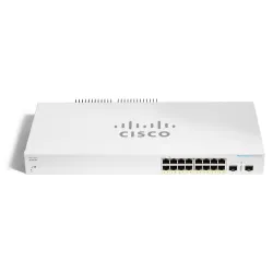 Cisco CBS220-16P-2G Switch 16x RJ45 1000Mb/s PoE, 2x SFP, Desktop, Rack, 130W