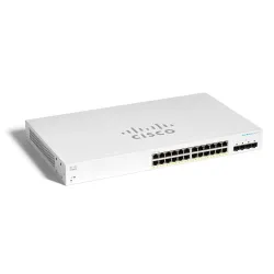 Cisco CBS220-24FP-4G Switch 24x RJ45 1000Mb/s PoE, 4x SFP, Desktop, Rack, 382W