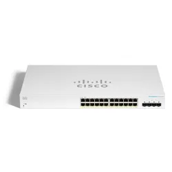 CISCO CBS220-24FP-4X 24-PORT 10/100/1000 POE SWITCH, 4X SFP+, 382W