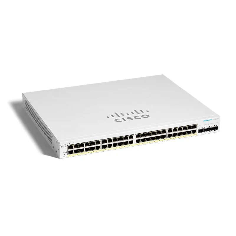 Cisco CBS220-48T-4G Anahtar, 48x RJ45 1000Mb/s, 4x SFP, Masaüstü, Rack