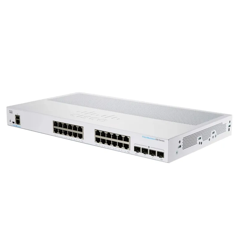 Cisco CBS250-24T-4G Anahtar, 24x RJ45 1000Mb/s, 4x SFP, Rack