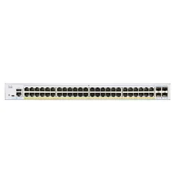 Cisco CBS250-48PP-4G Anahtar, 48x RJ45 1000Mb/s PoE, 4x SFP, Rack, 195W
