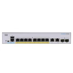 CISCO CBS250-8PP-E-2G 8-PORTS 10/100/1000 POE SWITCH, 2X RJ45/SFP COMBO, 45W