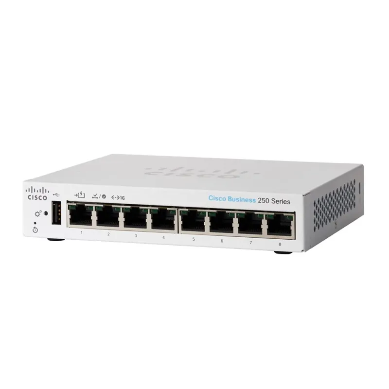 CISCO CBS250-8T-D 8-PORTS 10/100/1000 SWITCH