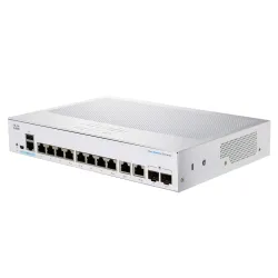 Cisco CBS250-8T-E-2G Switch 8x RJ45 1000Mb/s PoE, 2x RJ45/SFP Combo