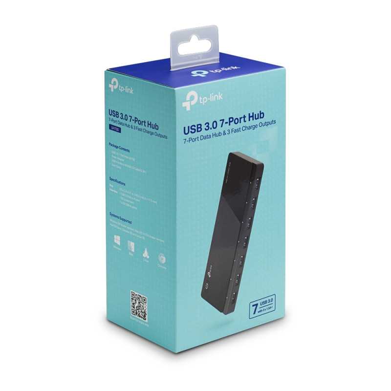 TP-Link UH700 | Hub USB | 7 portů USB 3.0, 3 nabíjecí porty - Obrázek 2