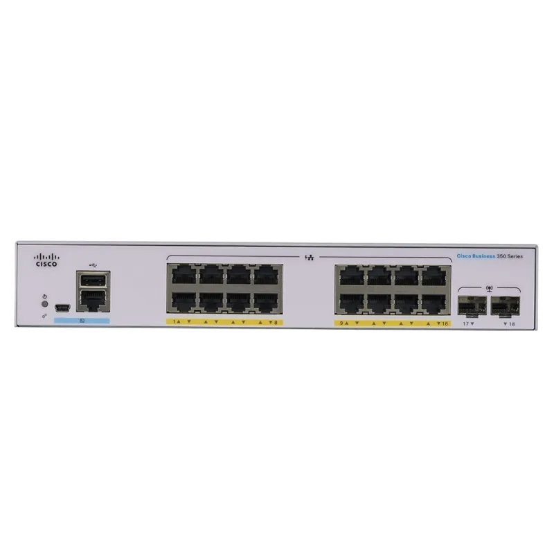 CISCO CBS350-16FP-2G 16-PORTS 10/100/1000 POE SWITCH, 2X SFP, 240W