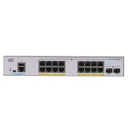 Cisco CBS350-16P-E-2G Anahtar, 16x RJ45 1000Mb/s PoE, 2x SFP, 120W