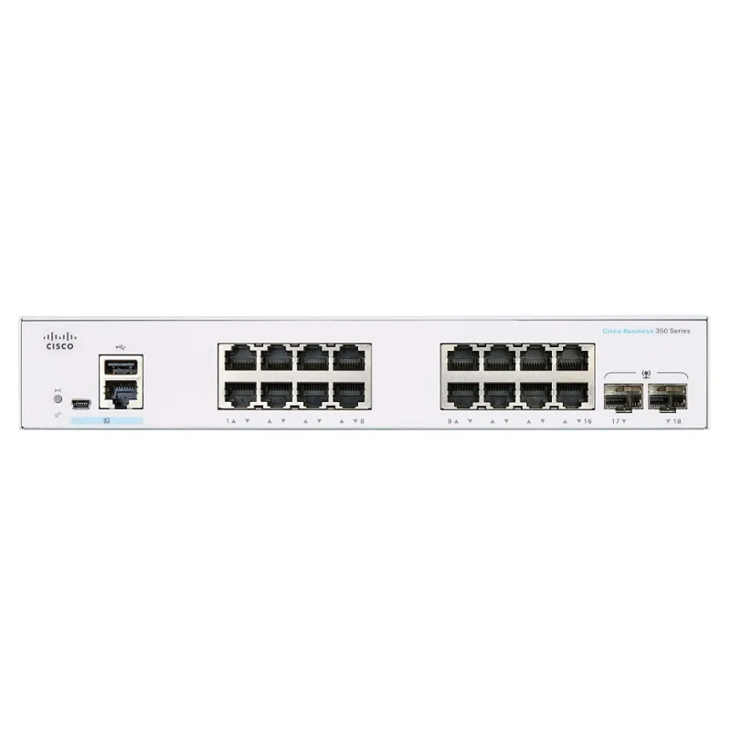 CISCO CBS350-16T-2G 16-PORTS 10/100/1000 SWITCH, 2X SFP