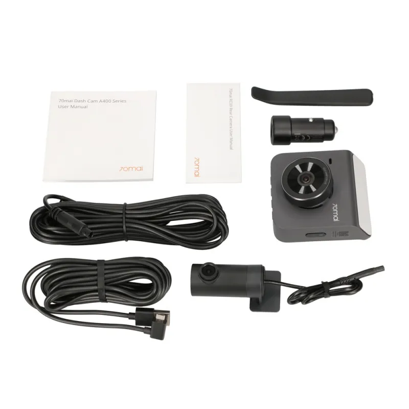 70mai Dash Cam A400 + RC09 Gray | Dash Camera | 1440p + 1080p, GPS, WiFi - Image 8