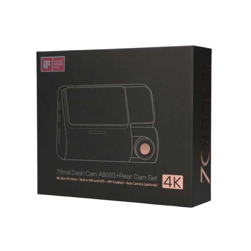 70mai Dash Cam A800S + A800S-1 Araç Kaydedici, 4K Çözünürlük, GPS, WiFi - Görsel 7