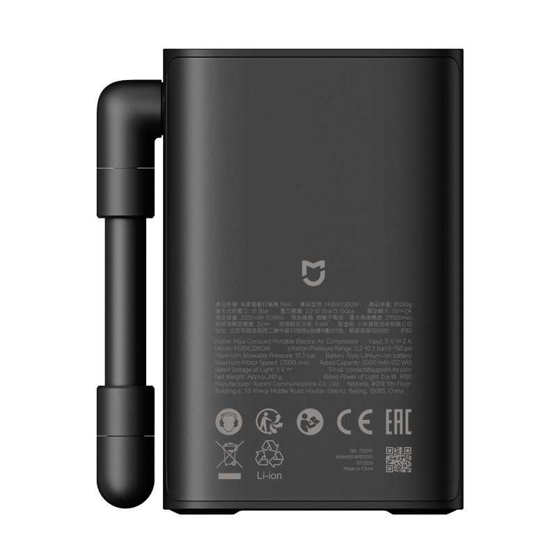 XIAOMI MIJIA COMPACT PORTABLE ELECTRIC AIR COMPRESSOR, BHR08TYGL, 73359 - Imagen 2