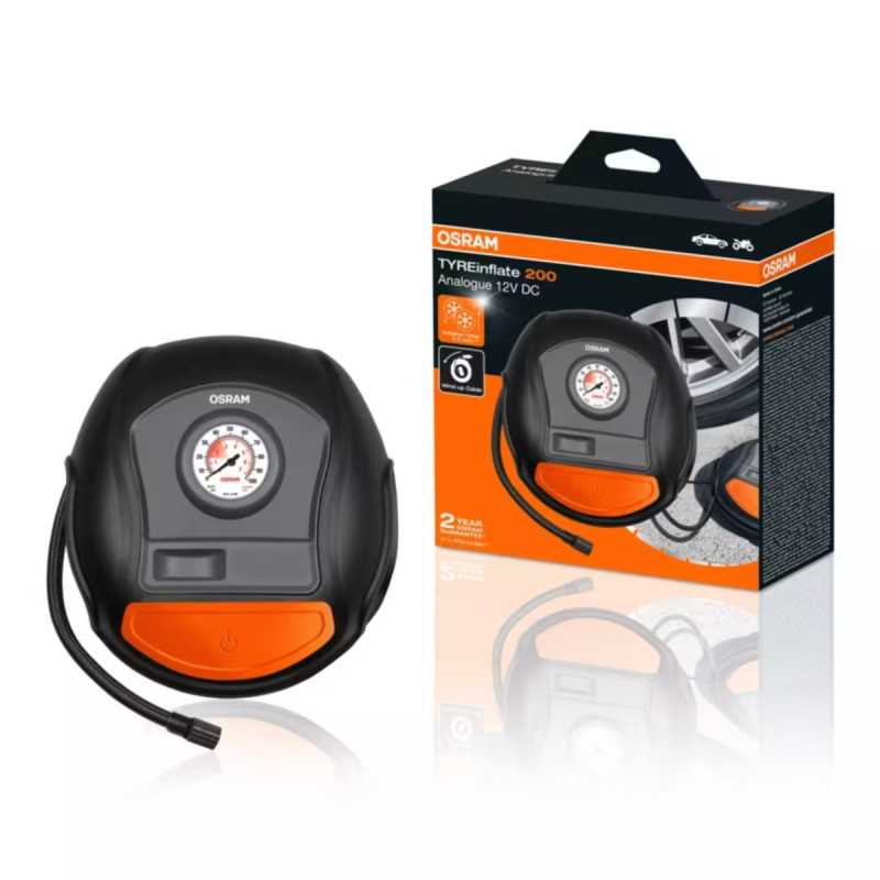 OSRAM TYREINFLATE 200 KOMPRESOR SAMOCHODOWY 12 V - Изображение 2